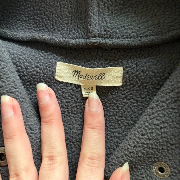 Madewell Sherpa Popover Sweater - Picture 2 of 3